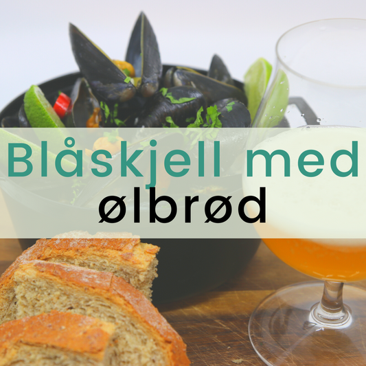 Øldampede blåskjell og ølbrød
