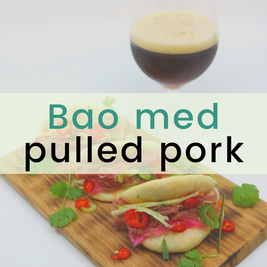 Bao med ølbraisert pulled pork
