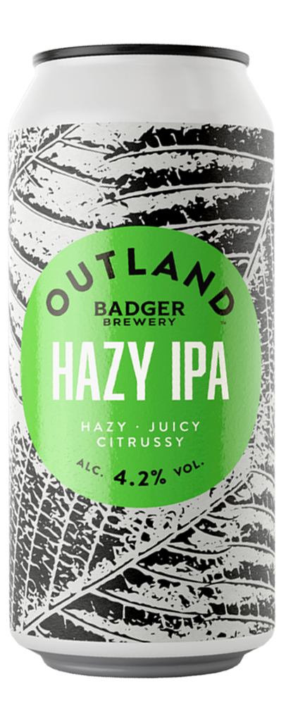 Badger Outland Hazy IPA .44 Cans