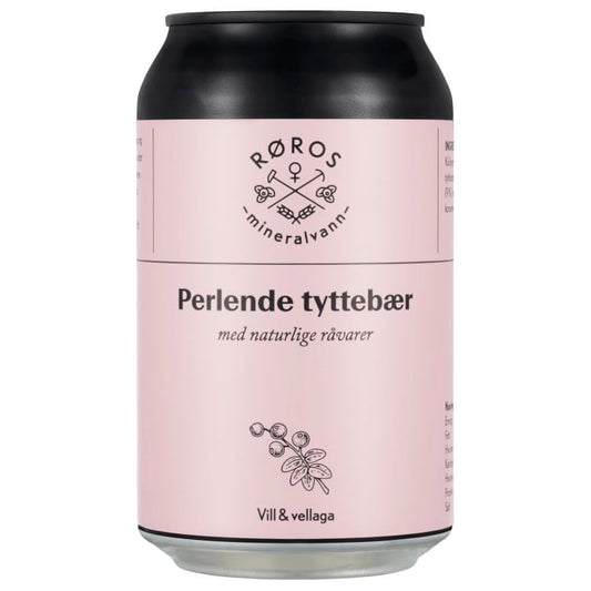 Perlende Tyttebærdrikk