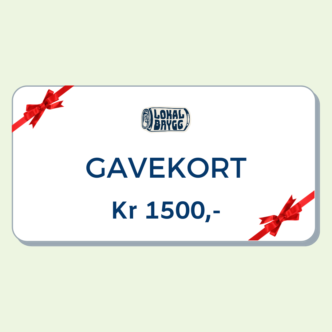 Gavekort 1500 kr